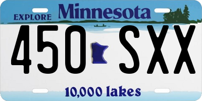 MN license plate 450SXX