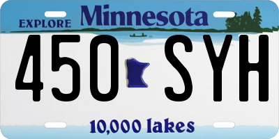 MN license plate 450SYH