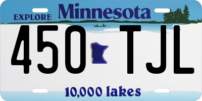 MN license plate 450TJL