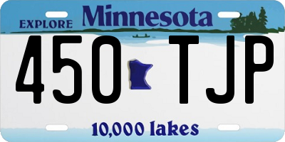 MN license plate 450TJP
