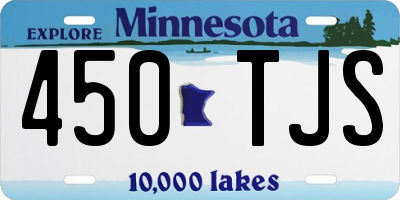 MN license plate 450TJS