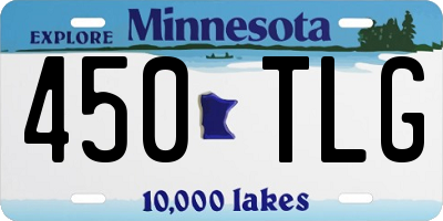 MN license plate 450TLG