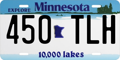 MN license plate 450TLH