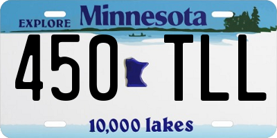 MN license plate 450TLL