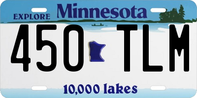 MN license plate 450TLM