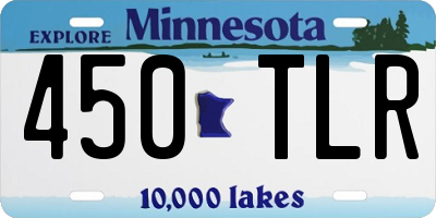 MN license plate 450TLR