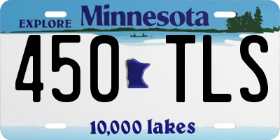 MN license plate 450TLS