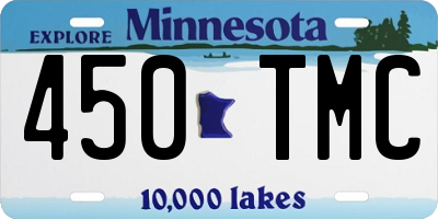 MN license plate 450TMC