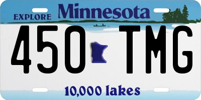 MN license plate 450TMG