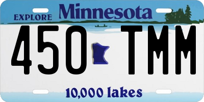 MN license plate 450TMM
