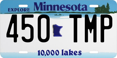 MN license plate 450TMP