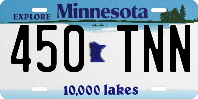 MN license plate 450TNN