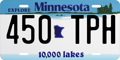 MN license plate 450TPH