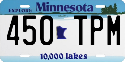 MN license plate 450TPM