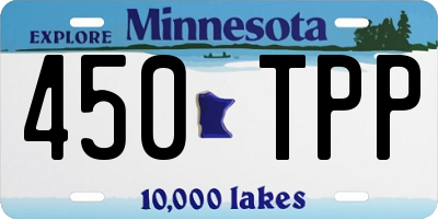 MN license plate 450TPP