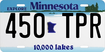MN license plate 450TPR