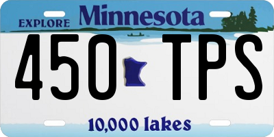MN license plate 450TPS