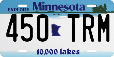 MN license plate 450TRM