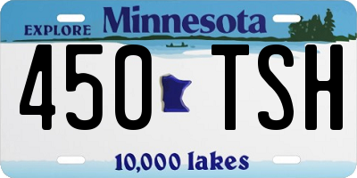 MN license plate 450TSH