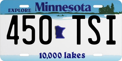 MN license plate 450TSI