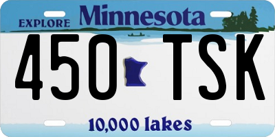 MN license plate 450TSK