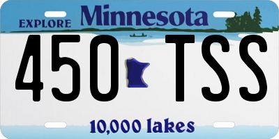 MN license plate 450TSS