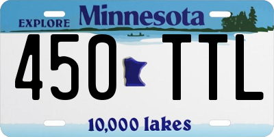 MN license plate 450TTL