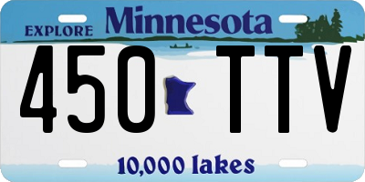 MN license plate 450TTV