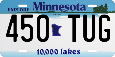 MN license plate 450TUG