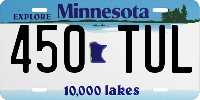 MN license plate 450TUL