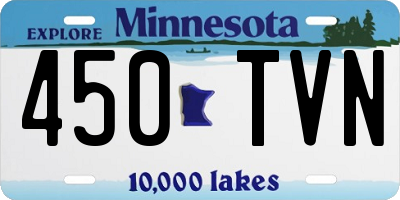 MN license plate 450TVN