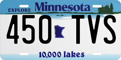 MN license plate 450TVS