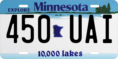 MN license plate 450UAI