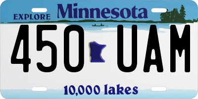 MN license plate 450UAM