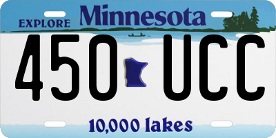 MN license plate 450UCC