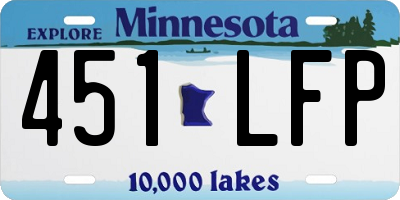 MN license plate 451LFP