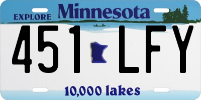 MN license plate 451LFY