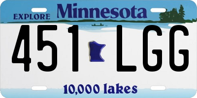 MN license plate 451LGG