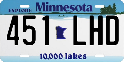 MN license plate 451LHD