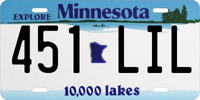 MN license plate 451LIL
