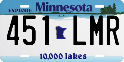 MN license plate 451LMR