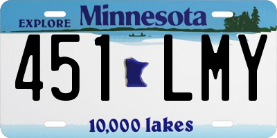 MN license plate 451LMY
