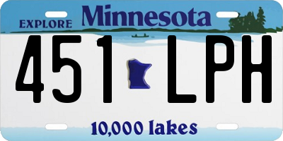 MN license plate 451LPH