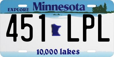 MN license plate 451LPL