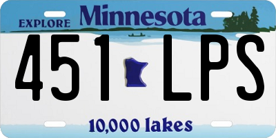 MN license plate 451LPS