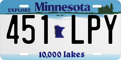 MN license plate 451LPY