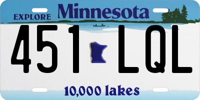 MN license plate 451LQL