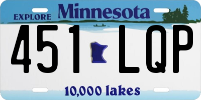 MN license plate 451LQP