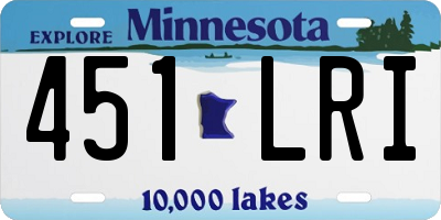 MN license plate 451LRI