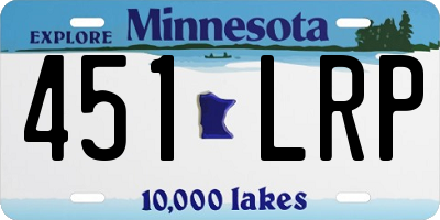 MN license plate 451LRP